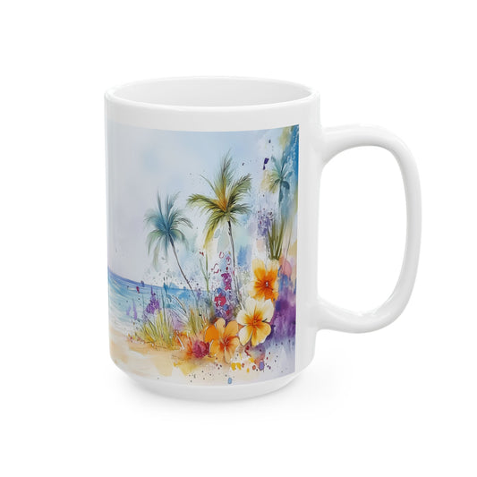 Mug - Tropical Flavor Ceramic Mug (11oz, 15oz)