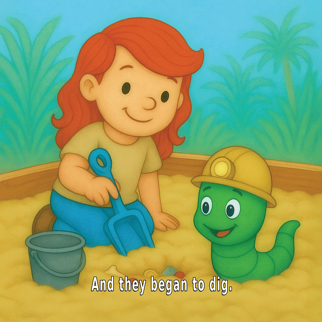 Little Wally Wiggle Worm Finds A Friend