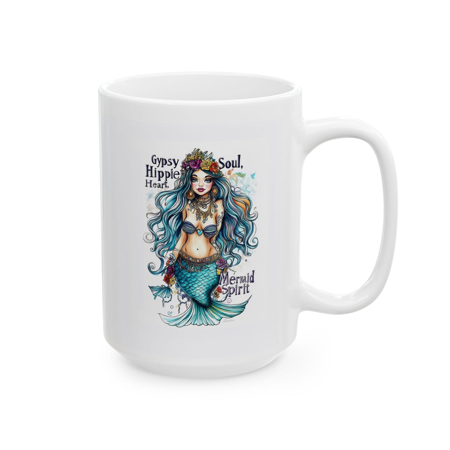 Mug - Gypsy Soul, Hippy Heart, Mermaid Spirit