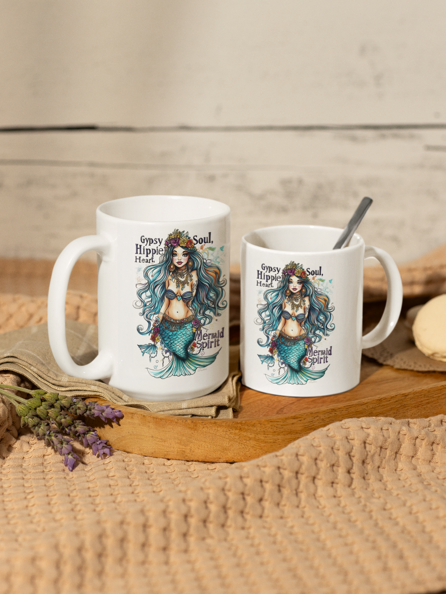 Mug - Gypsy Soul, Hippy Heart, Mermaid Spirit