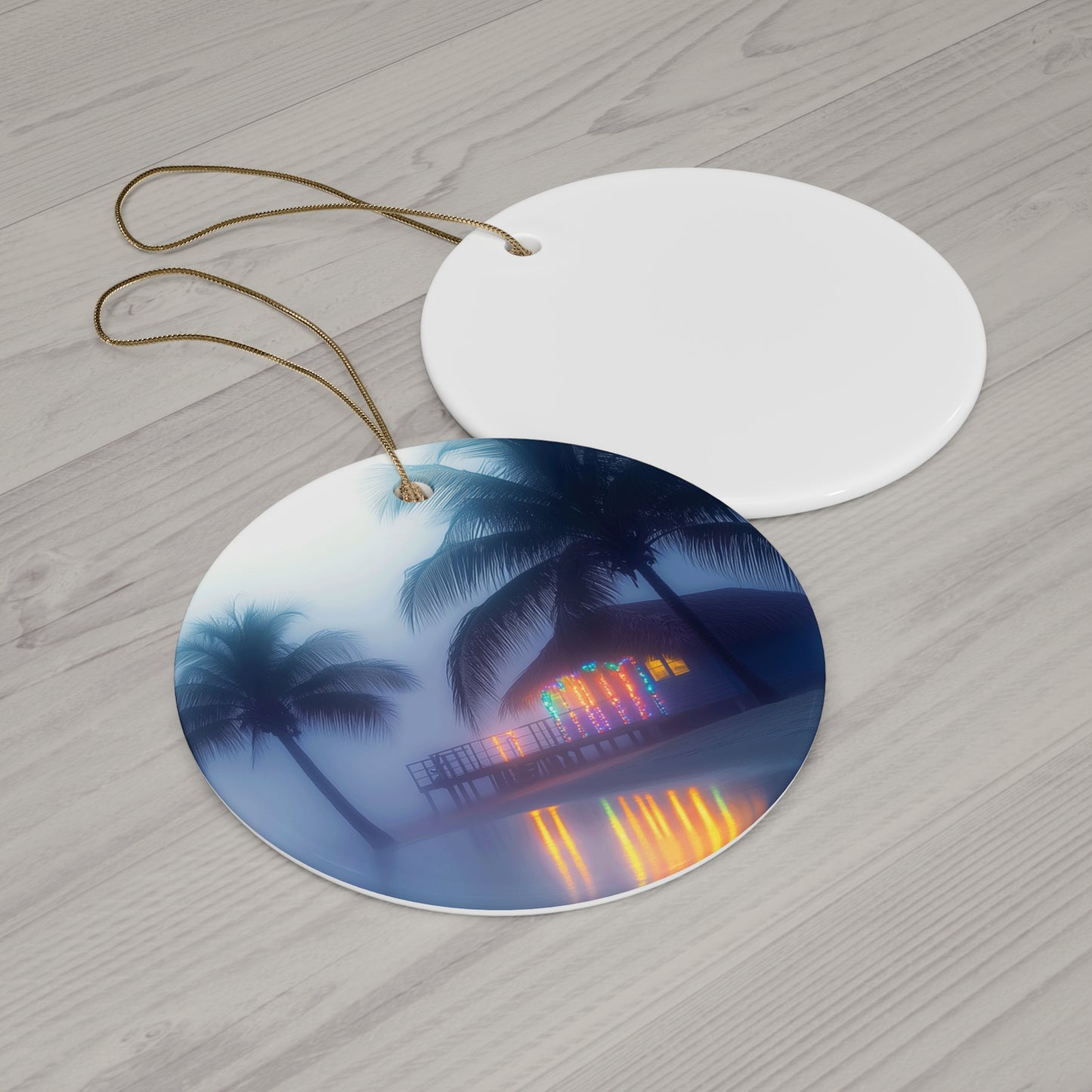 Ceramic Ornament - Christmas Island Foggy Christmas Eve Tiki Home