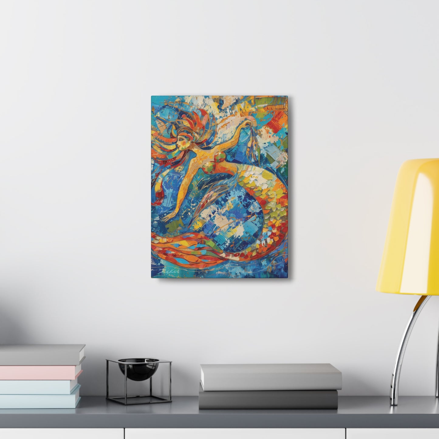 A Mermaid Takes A Bow - Canvas Gallery Wraps