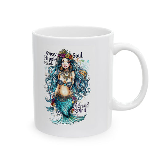 Mug - Gypsy Soul, Hippy Heart, Mermaid Spirit