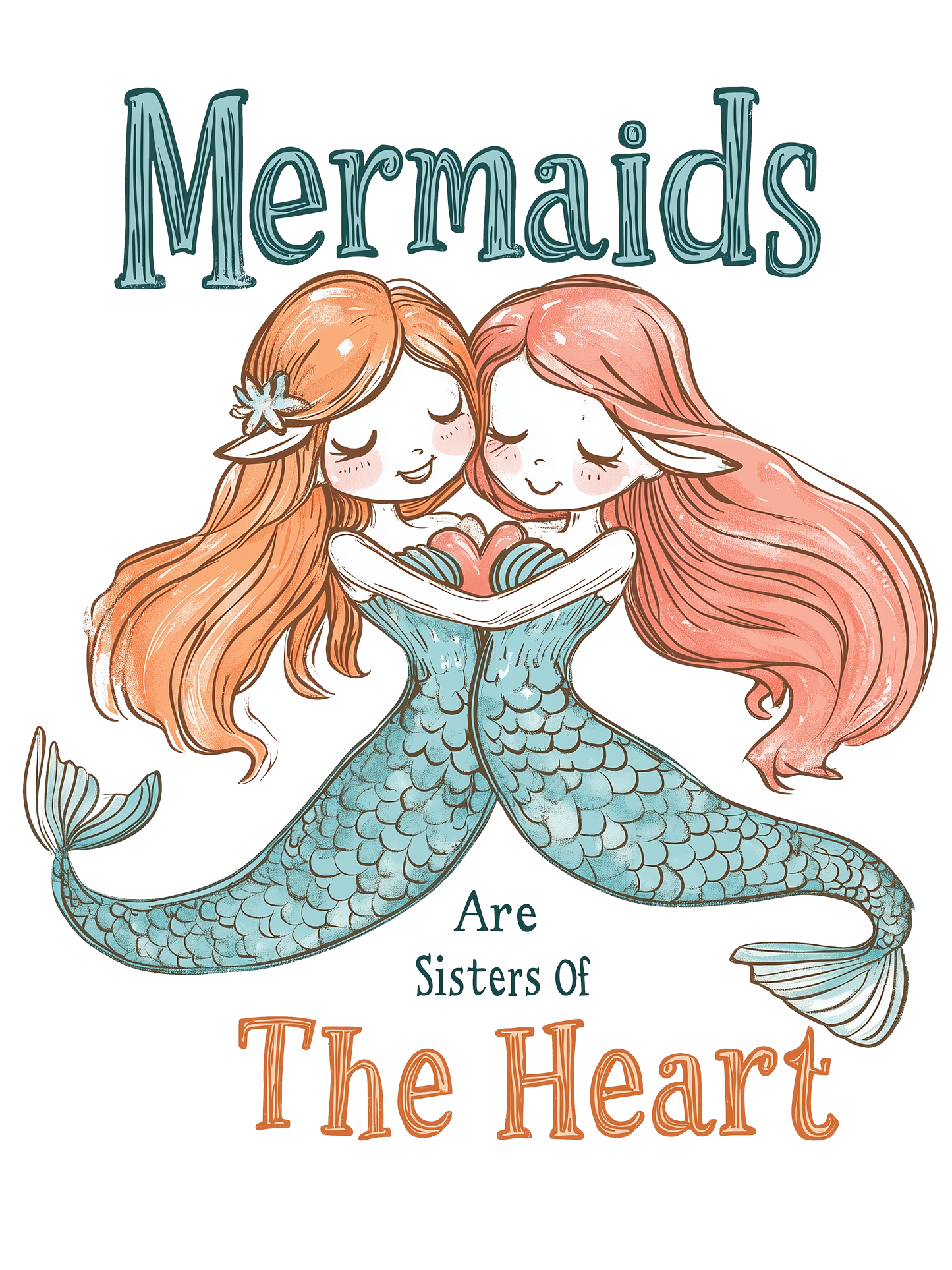 Comfy, Mermaids Are Sisters Of The Heart - Long Sleeve Tee