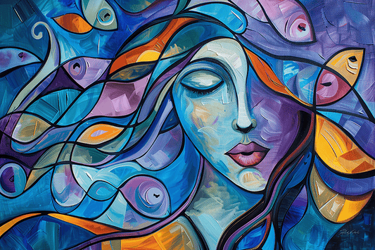 Póster Sueños Acuáticos Abstractos - ENVÍO GRATIS